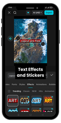 Text Effects and Stickers