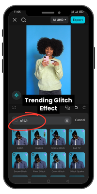 Trending Glitch Effect